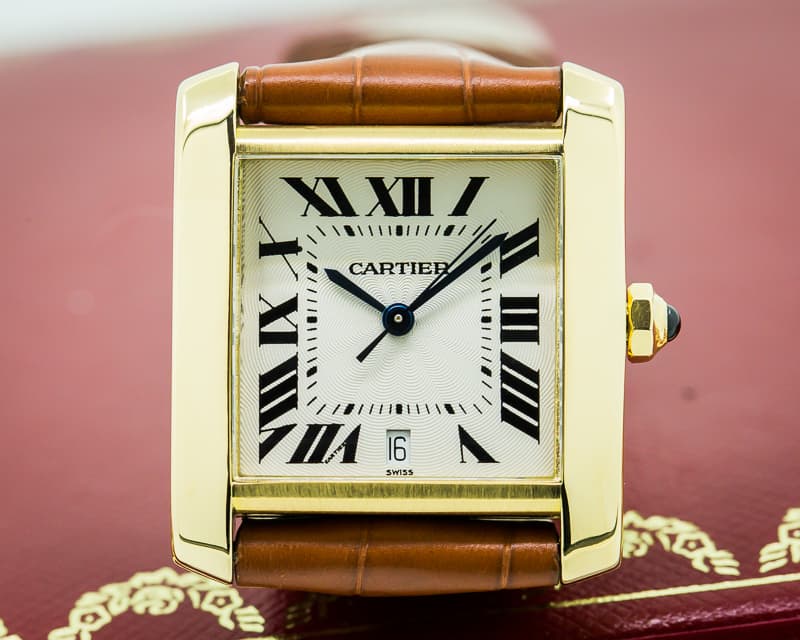 Cartier Tank Francaise 18K Yellow Gold Automatic 