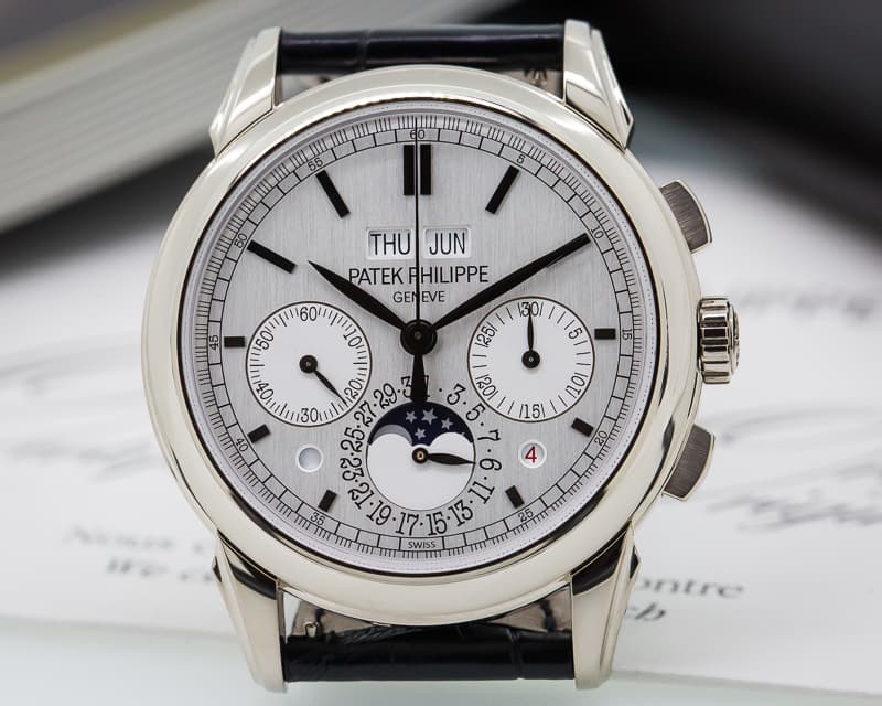 Patek Philippe Perpetual Calendar Chronograph 18K White Gold