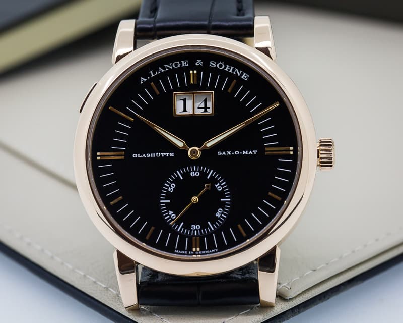 A. Lange and Sohne Langematik Big Date 18K Rose Gold / Black Dial