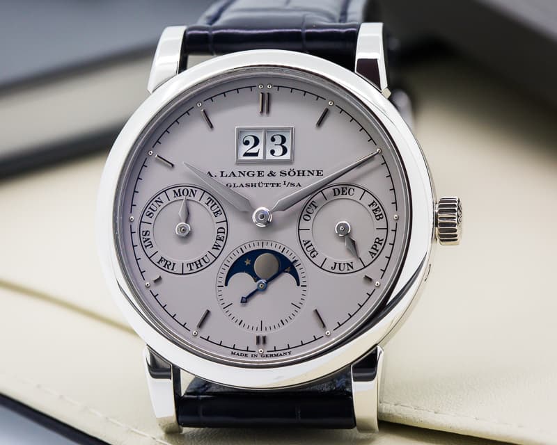A. Lange and Sohne Saxonia Annual Calendar Platinum