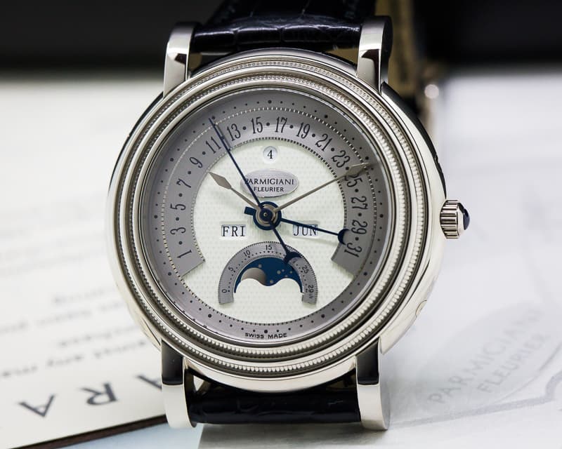 Parmigiani Toric Perpetual Retrograde 18K White Gold