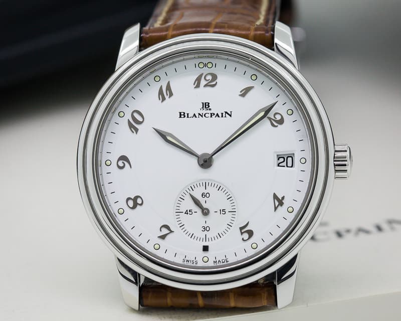 Blancpain Ultra Thin Automatic 100HR White Arabic Dial