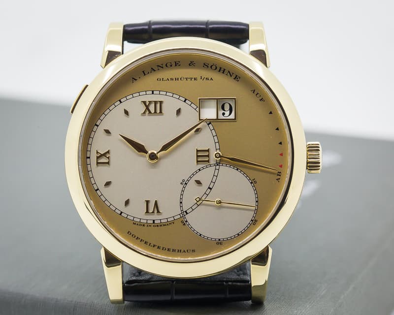 A. Lange and Sohne Grand Lange 1 18K Yellow Gold / Champagne Dial 