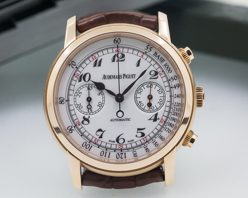 Audemars Piguet Jules Audemars Chronograph White Dial 18K Rose Gold 