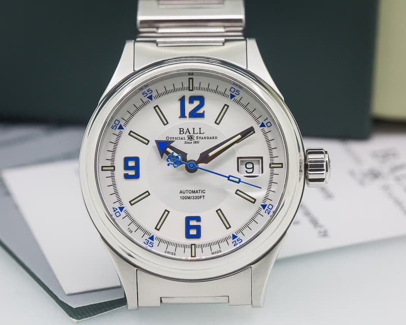 Ball Fireman Racer Silver Dial SS / SS
