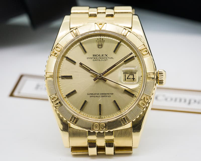 Rolex Datejust Turn O Graph 18K Yellow Gold