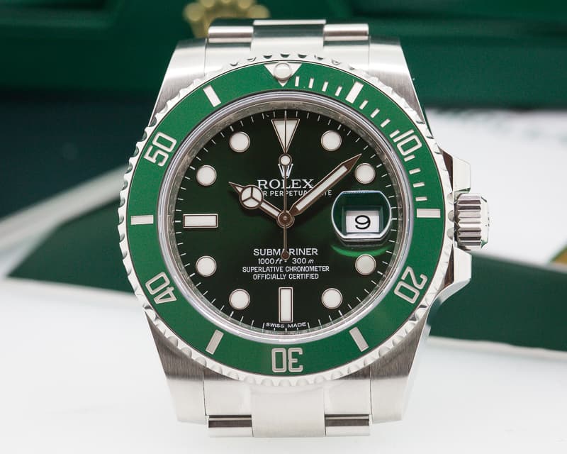 Rolex Submariner Green Ceramic Bezel Green Dial 
