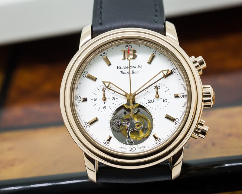 Blancpain Leman Tourbillon Chronograph 18K Rose Gold