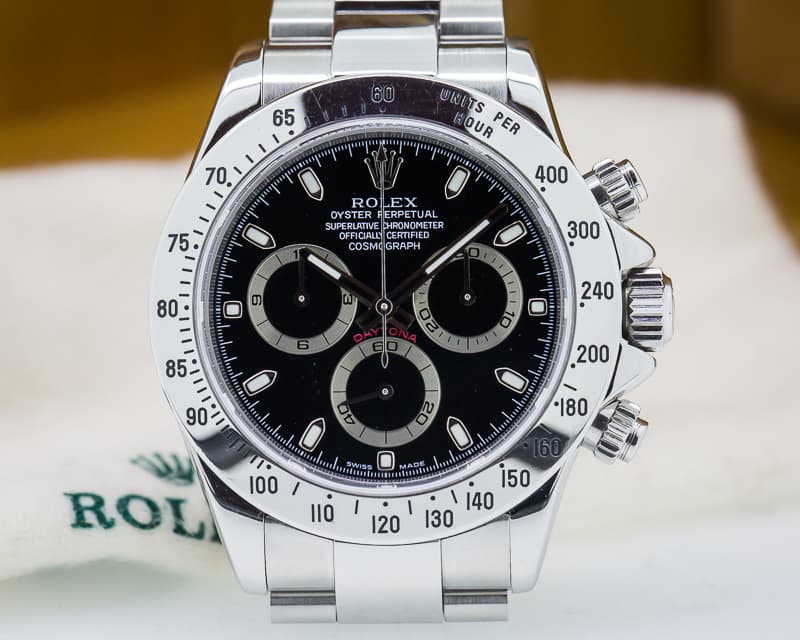 Rolex Daytona SS Black Dial