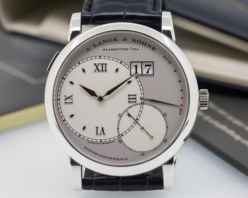 A. Lange and Sohne Grand Lange 1 Platinum / Deployant