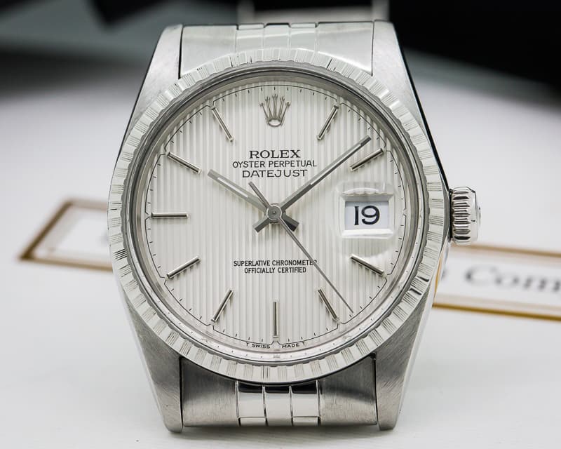 Rolex Datejust Tapestry Stick Dial SS / SS