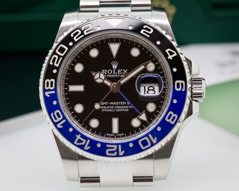 Rolex GMT Master II Ceramic Black & Blue SS 