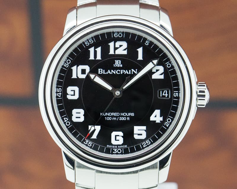 Blancpain Leman Military Black Dial SS / SS