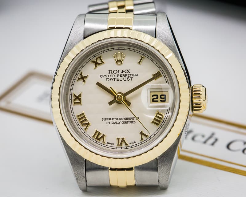Rolex Lady Datejust White Jubilee Dial Oyster 18K / SS 