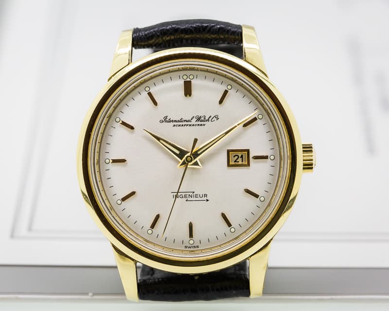 IWC Vintage Ingenieur 18K Yellow Gold Silver Dial 