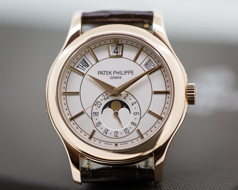 Patek Philippe Annual Calendar Silver Dial 18K Rose Gold 

