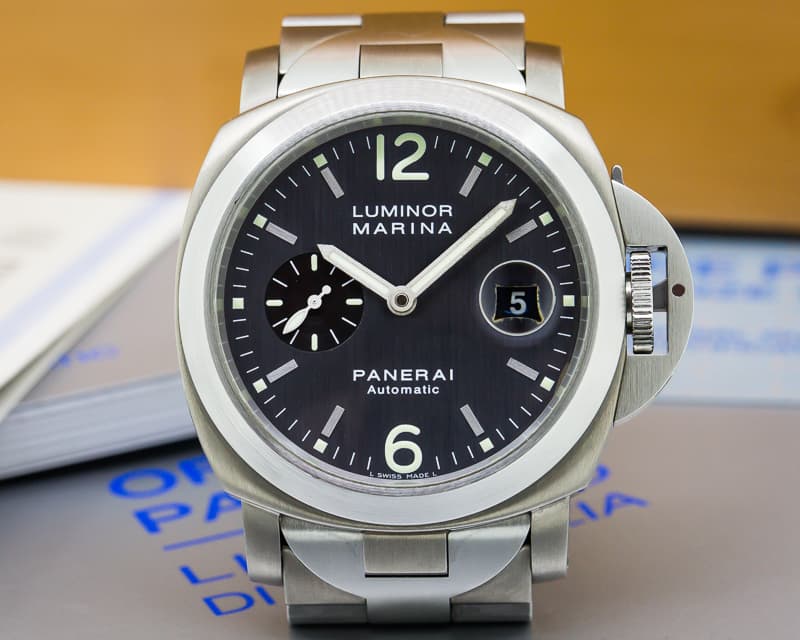 Panerai Luminor Marina Grey Dial Titanium / SS