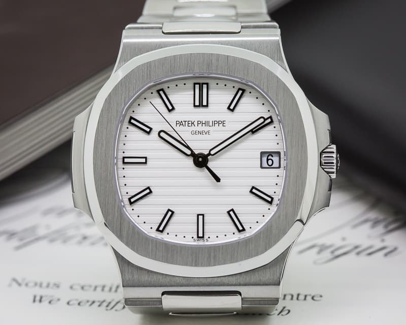 Patek Philippe Jumbo Nautilus White Dial SS / SS 