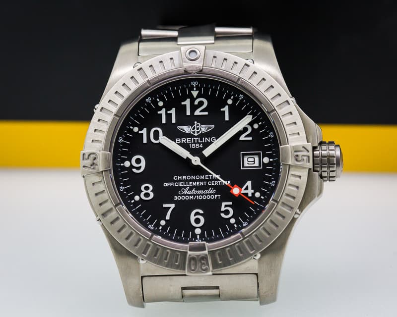 Breitling Avenger Seawolf Titanium Black Dial / Bracelet