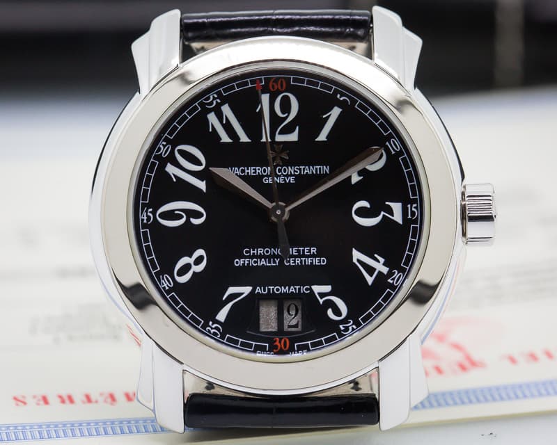 Vacheron Constantin Malte Large Calendar 18K White Gold / Black Dial