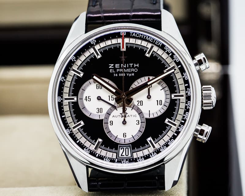 Zenith El Primero Chronograph SS Black Dial
