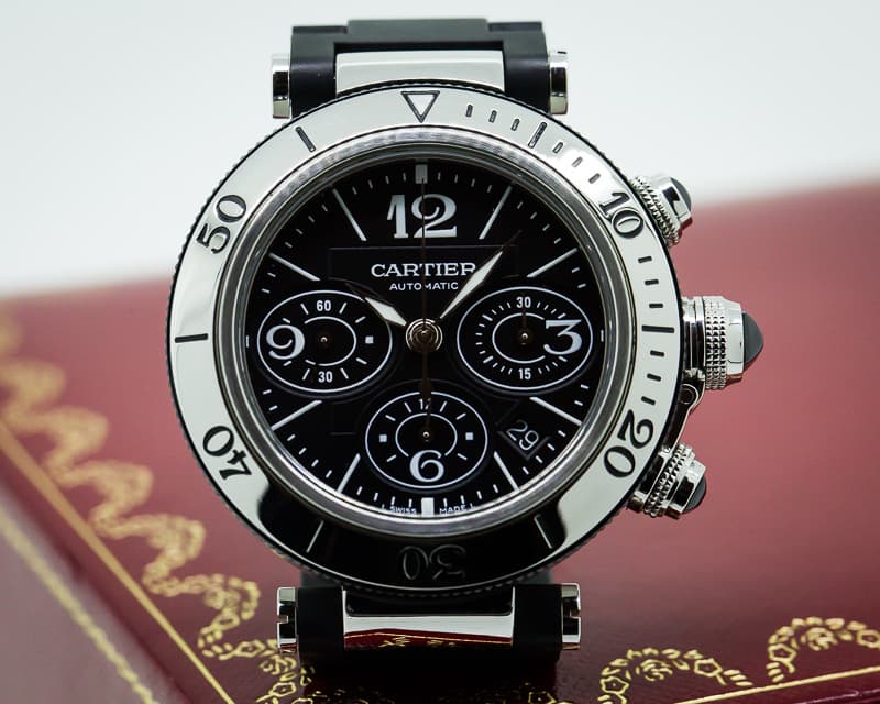 Cartier Pasha Seatimer Chronograph Rubber / SS 