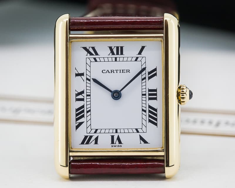 Cartier Tank Louis Quartz 18K Yellow Gold