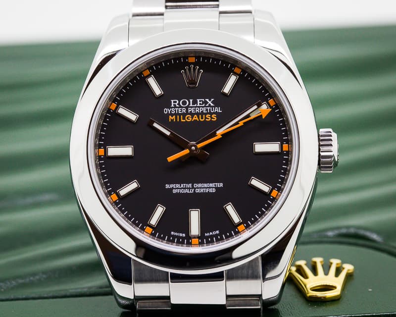 Rolex Milgauss SS Black Dial
