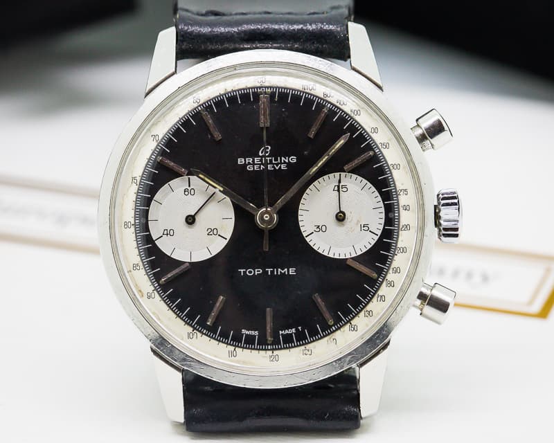 Breitling Vintage Top Time Reverse Panda Dial SS