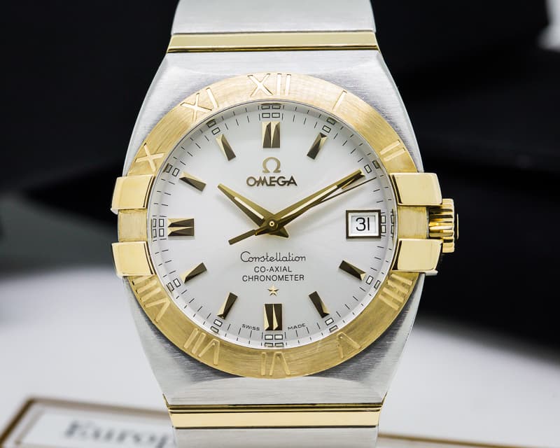 Omega Double Eagle Co-Axial SS/18k Yellow
