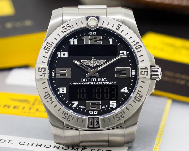 Breitling Aerospace EVO
Titanium / Black Dial