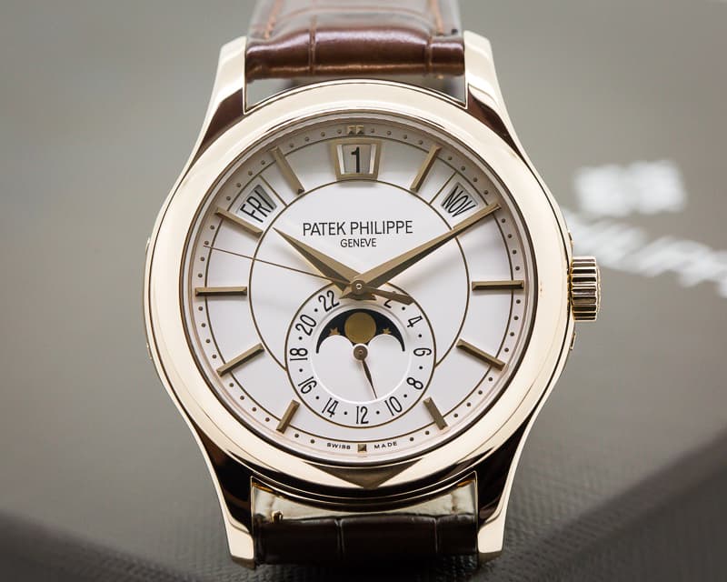 Patek Philippe Annual Calendar Silver Dial 18K Rose Gold 

