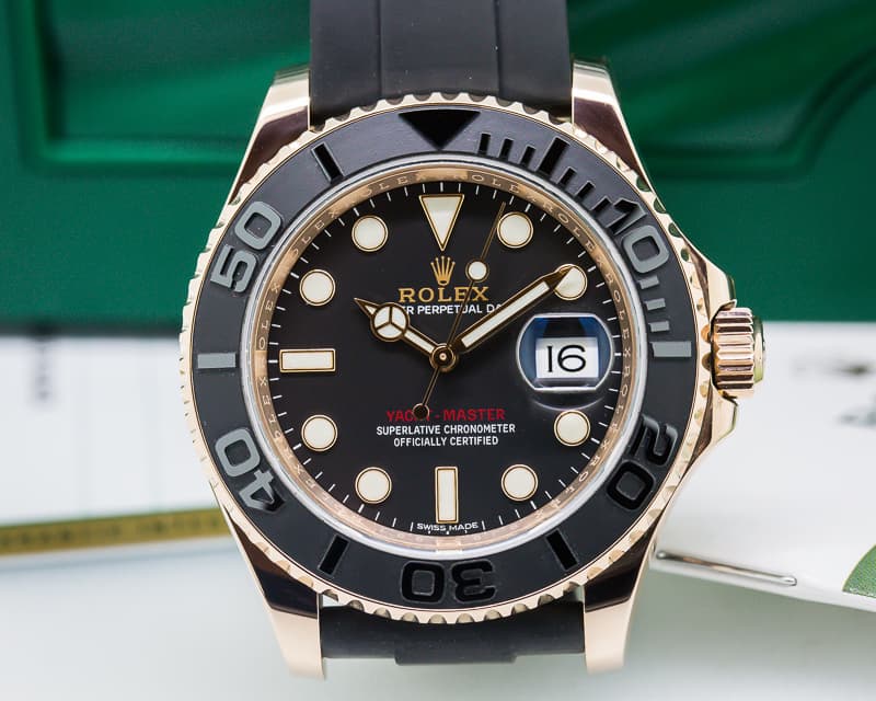 Rolex Yacht Master 18K Rose Gold / Rubber 