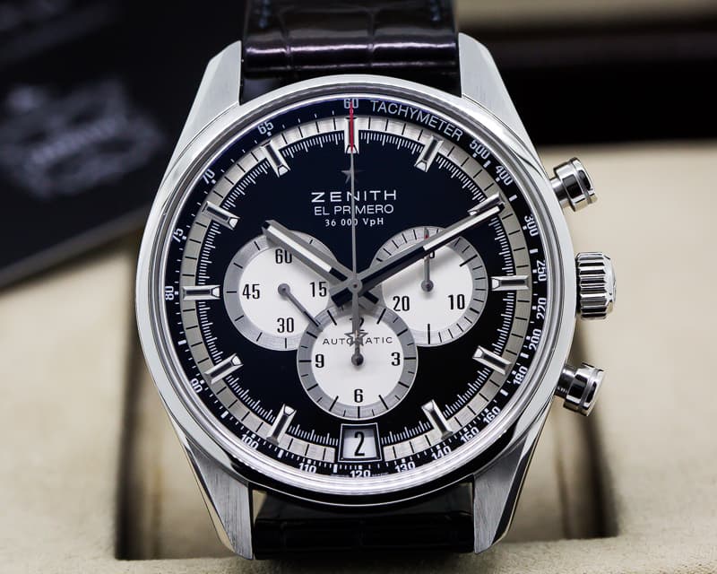 Zenith El Primero Chronograph SS Black Dial
