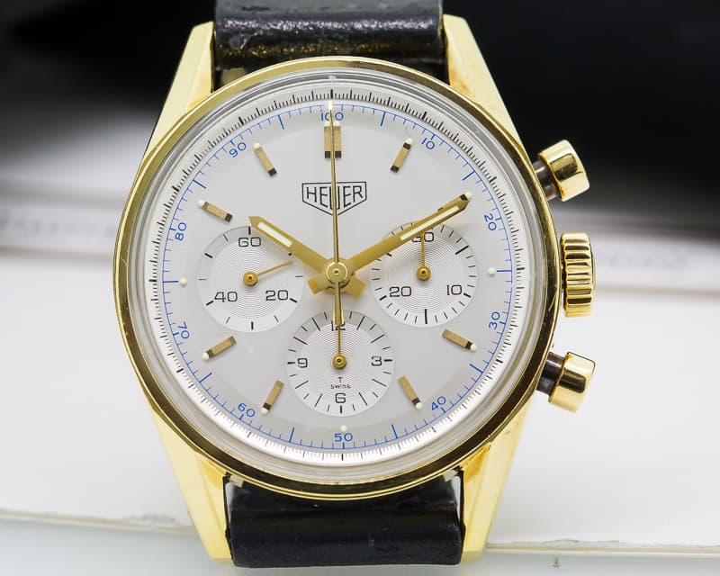 TAG Heuer Carrera 1964 Heuer Re Edition 18K Yellow Gold