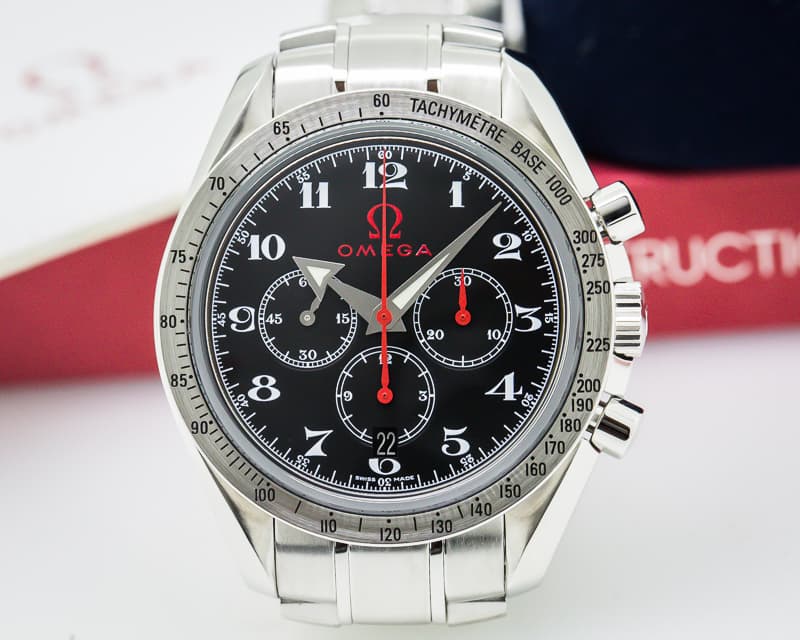 Omega Olympic Speedmaster Broad Arrow Black Dial SS / SS 