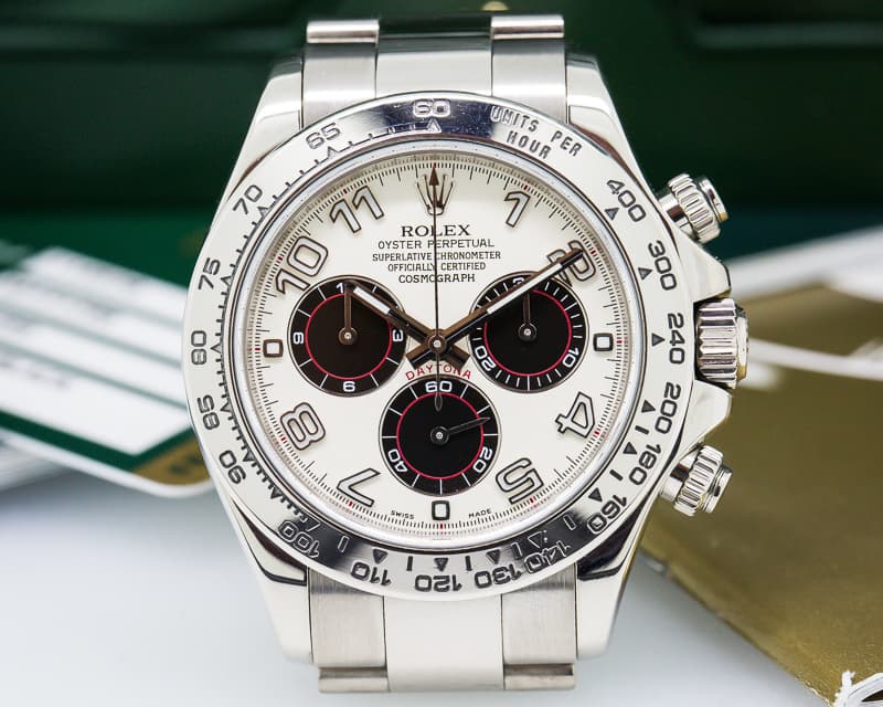 Rolex Daytona Black Arabic 18K White Gold / Panda Dial