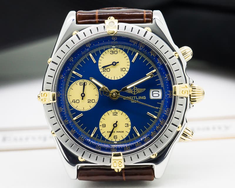 Breitling Chronomat Blue Dial 18K / SS