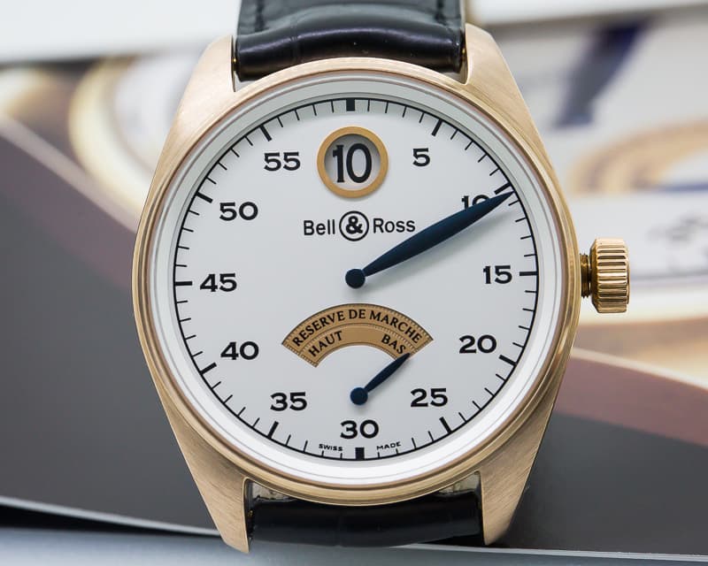 Bell & Ross Vintage 123 Jumping Hour Power Reserve 18K Pink Gold
