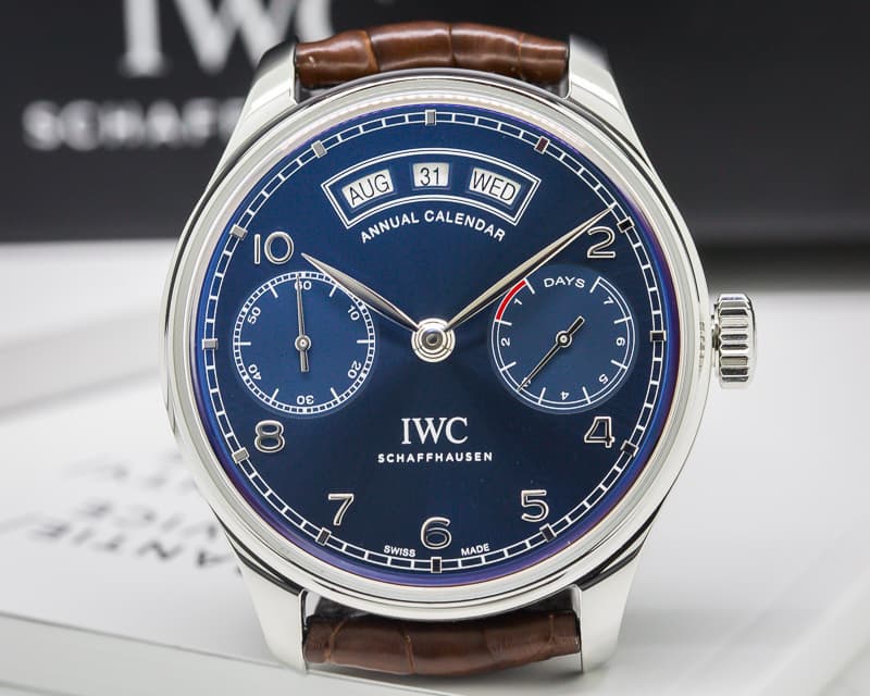 IWC Portuguese Annual Calendar SS Blue Dial
