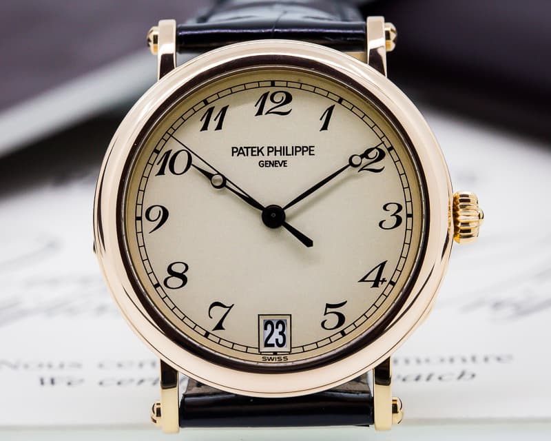 Patek Philippe Calatrava Officers Case 18K Rose Gold