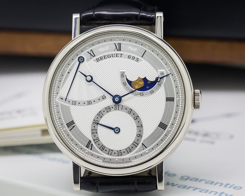 Breguet Classique Power Reserve Moon 18K White Gold 
