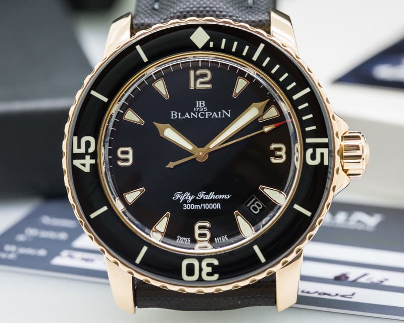 Blancpain Fifty Fathoms 18K Rose Gold / Kevlar 