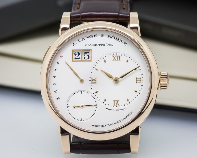 A. Lange and Sohne Lange 1 Daymatic 18K Rose Gold 