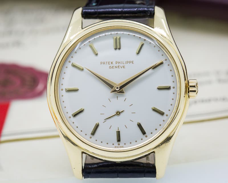 Patek Philippe Vintage Calatrava Automatic Enamel 18K 