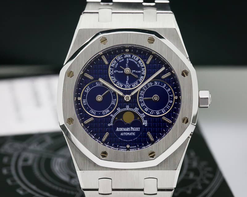 Audemars Piguet Royal Oak Perpetual Calendar Blue Dial SS 