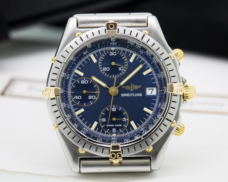 Breitling Chronomat Blue Dial SS / 18K