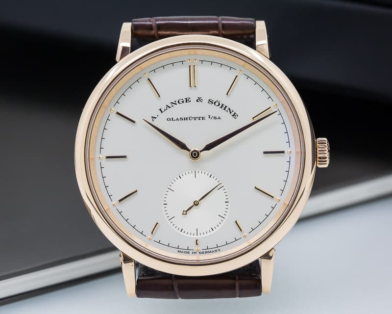 A. Lange and Sohne Saxonia Automatik 18K Rose Gold / Silver Dial