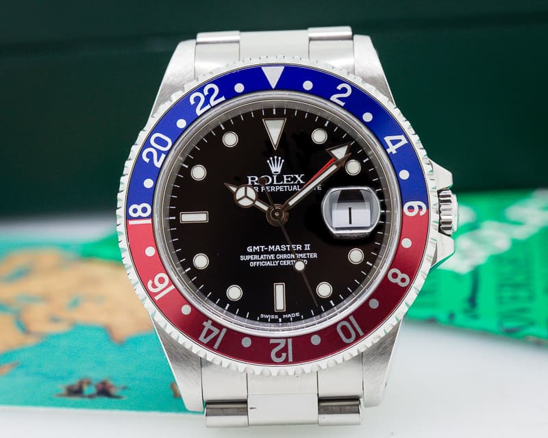 Rolex GMT Master II SS Red / Blue Pepsi Bezel
