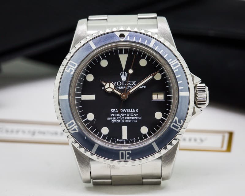 Rolex Vintage Sea Dweller "Rail Dial" Circa 1979 SS / SS